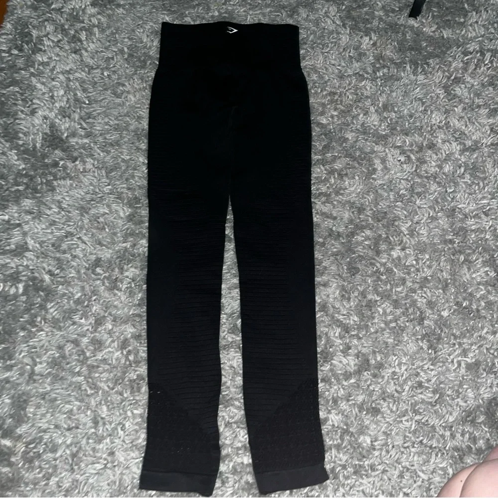 gymshark black full length leggings size small
